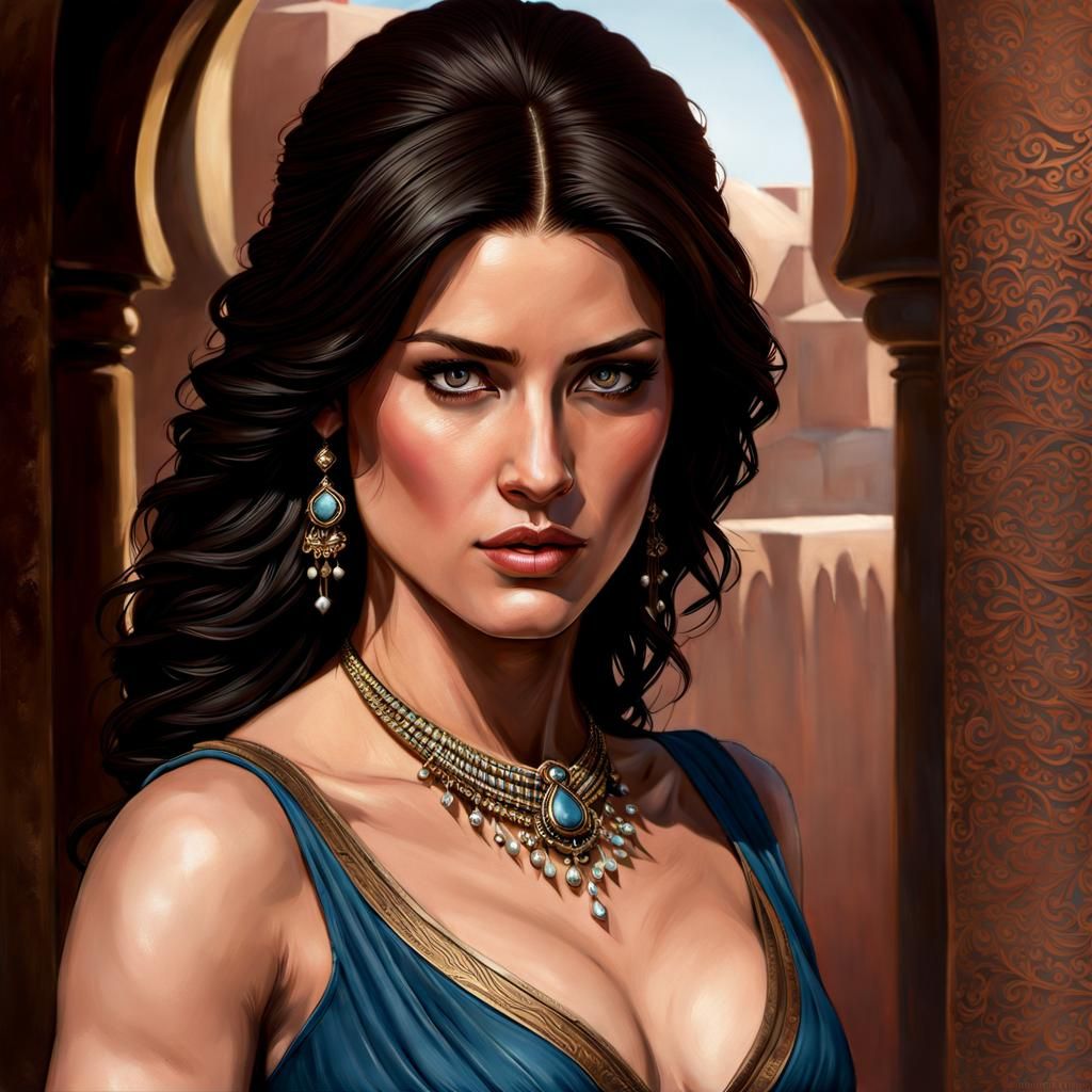 Tamina from prince of persia movie, portrait gemma arterton