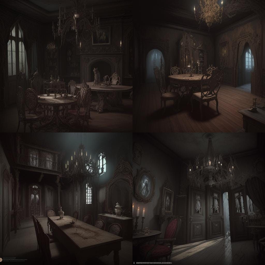 Transylvanian Castle Horror Scene in Detailed Matte Painting