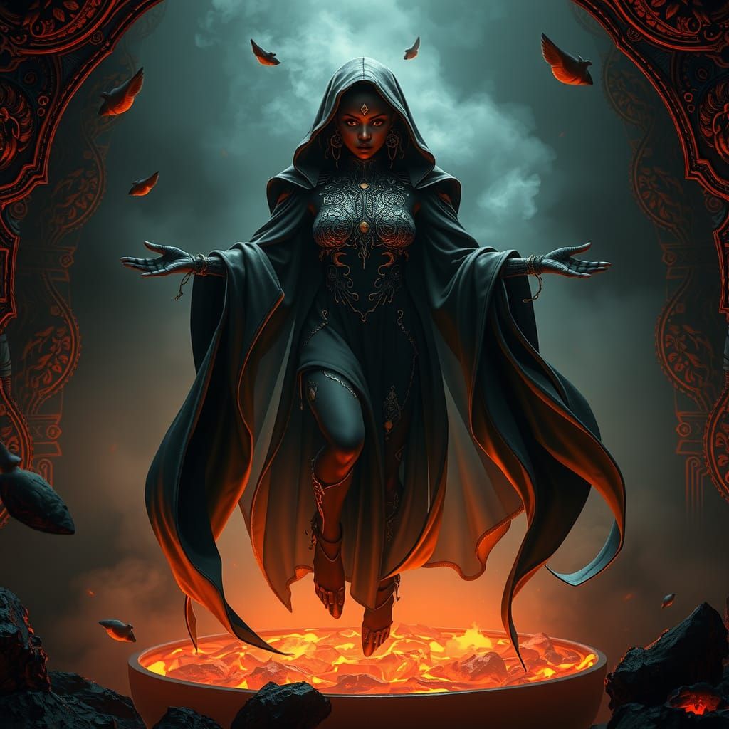 Chennai Cybernetic Alchemist in a Futuristic Style