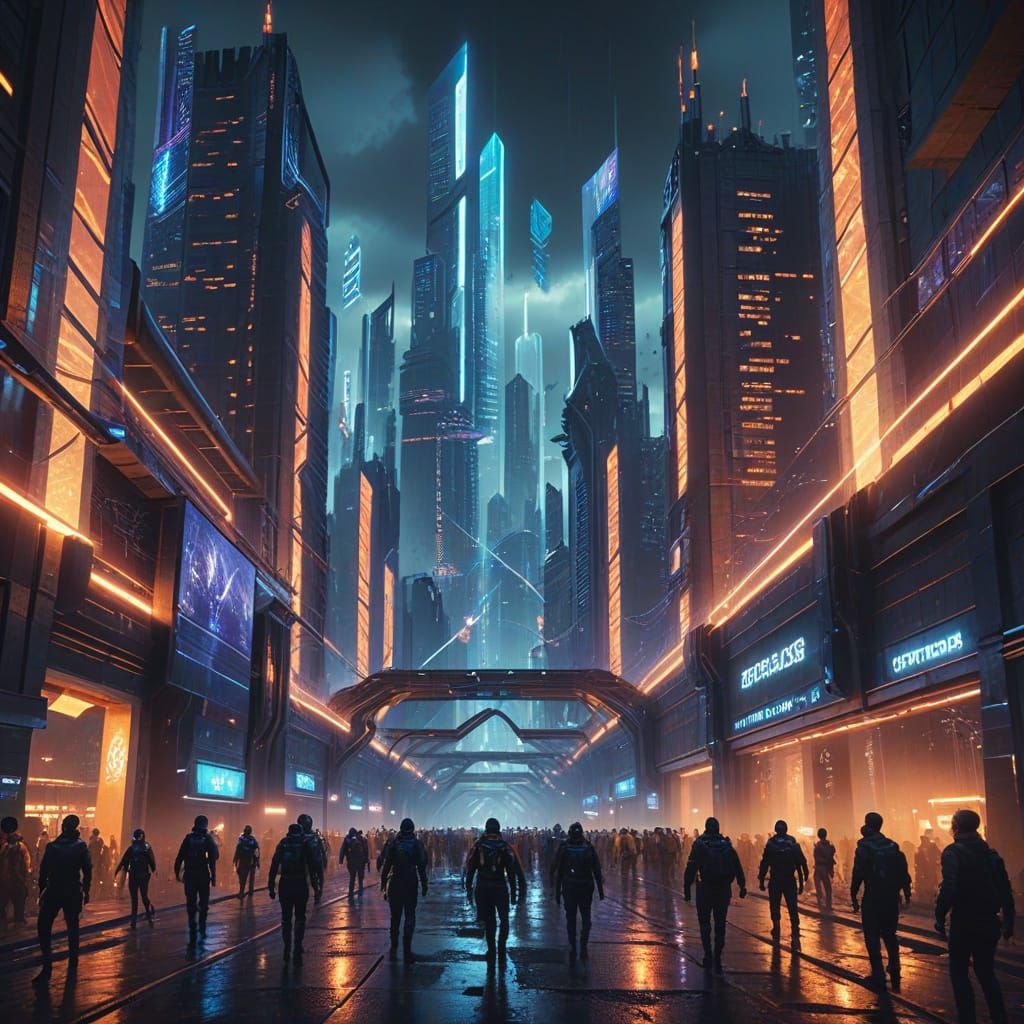 Futuristic City Celebration for National Techies Day