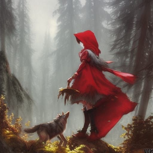Little Red Riding Hood in Black Forest, Splash Art