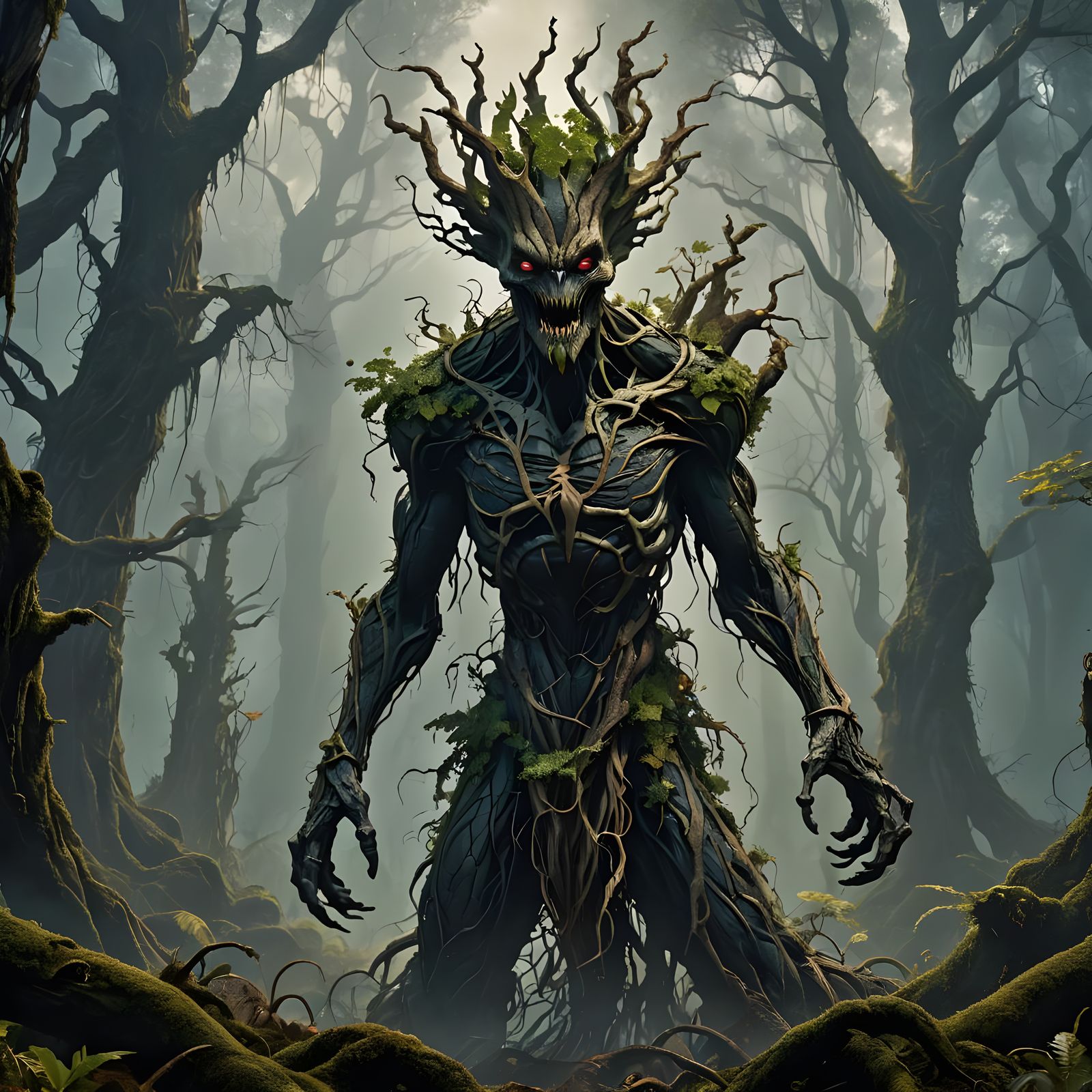 Venom Groot Detailed Matte Painting