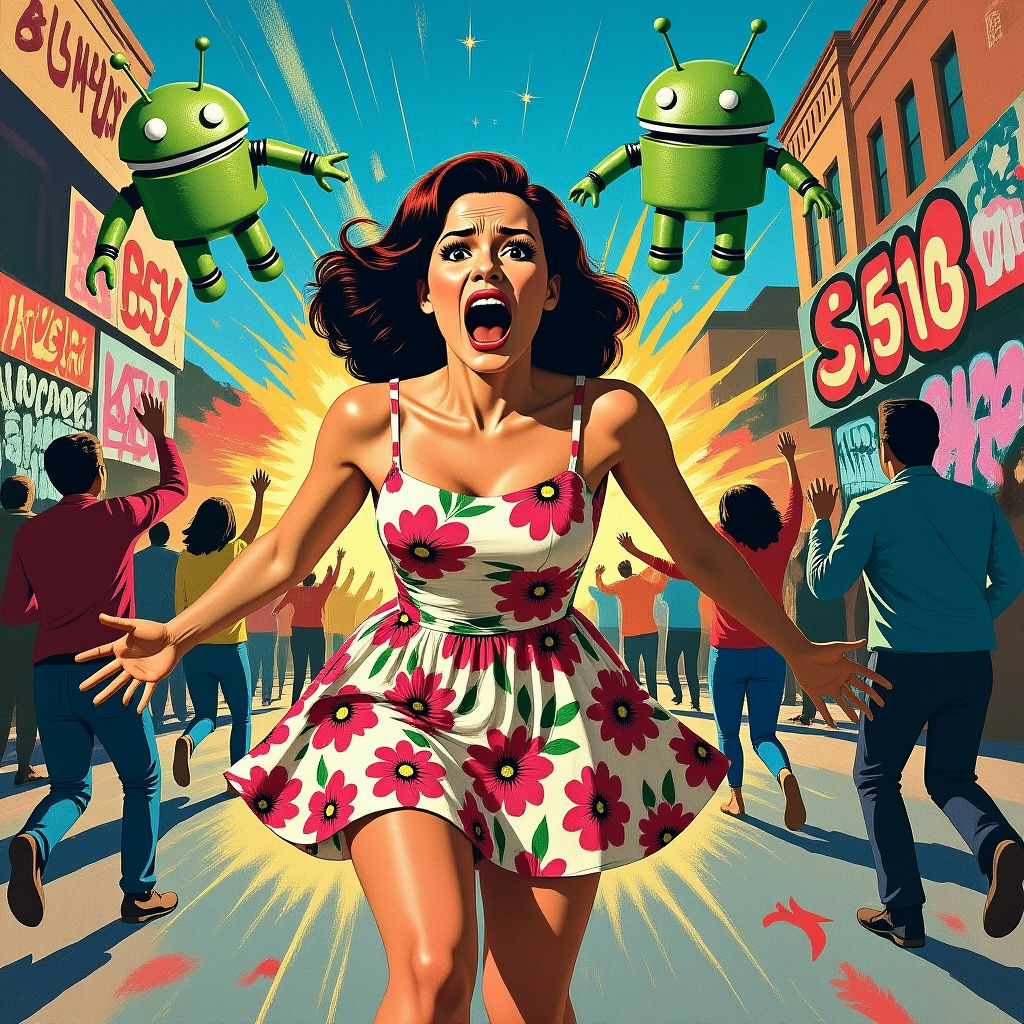 1950s Movie Poster: Invasion of the Little Green Men