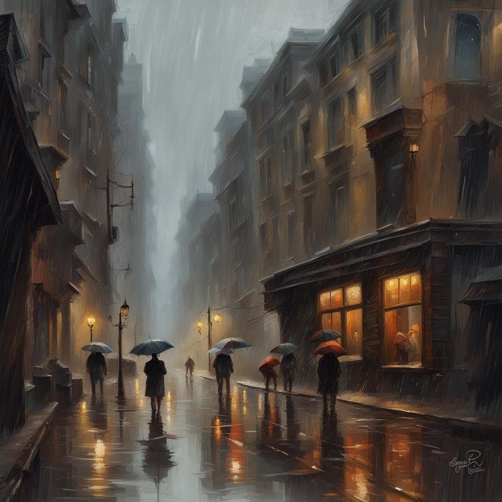 A rainy day