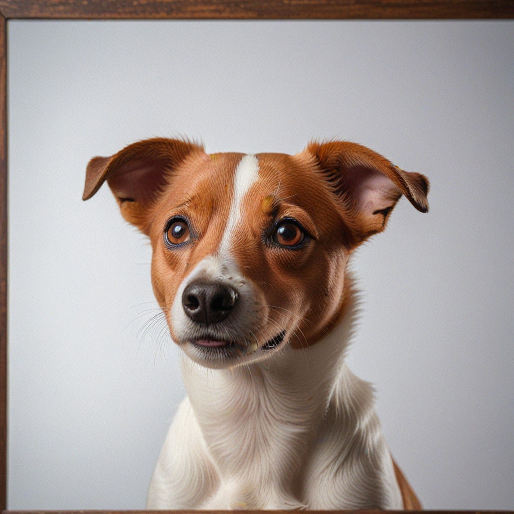 Hyperrealistic Jack Russell Terrier Portrait with Dramatic L...