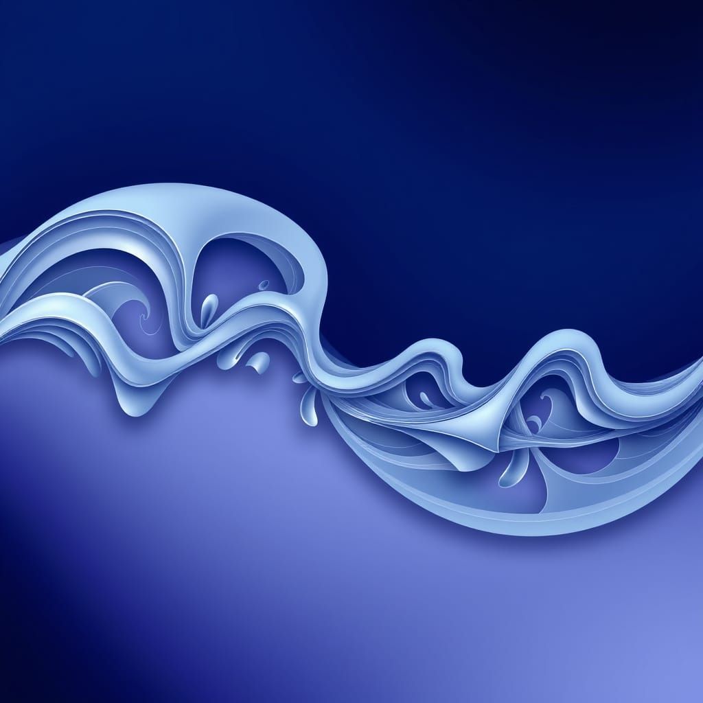 Abstract Fractal of Serene Wisdom in Zentangle Style