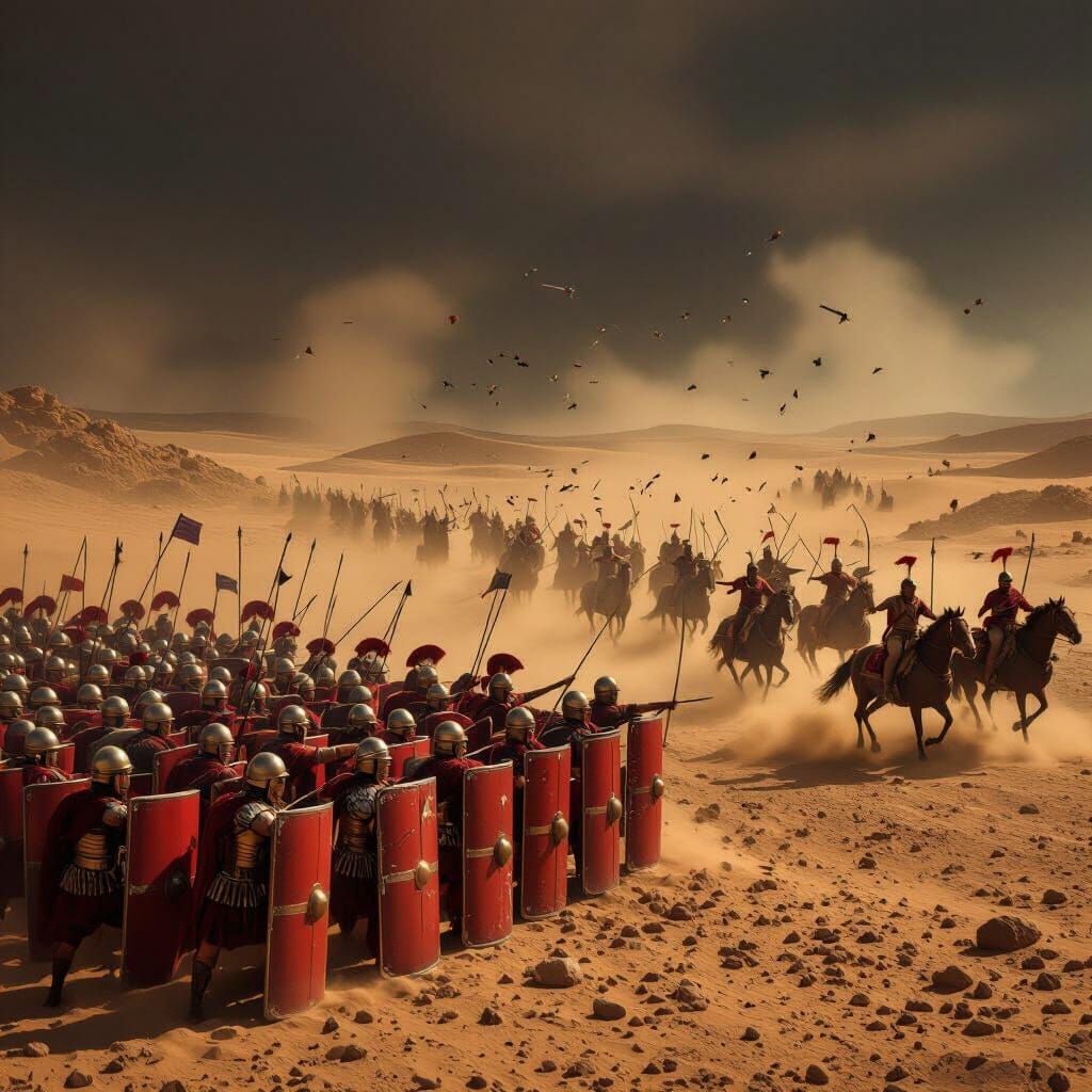 Battle of Carrhae: Roman Legionaries vs Parthian Horse Arche...