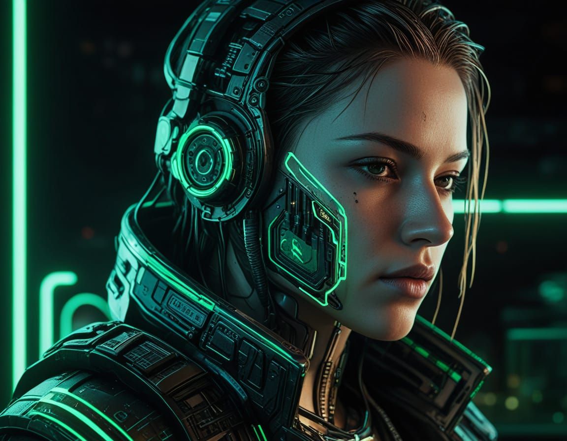 Cyberpunk Letter to Mr. Anderson in Neon Light