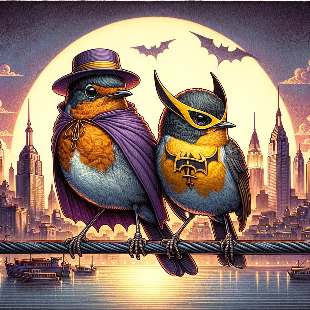 Bat-Robin and the Purple ghost