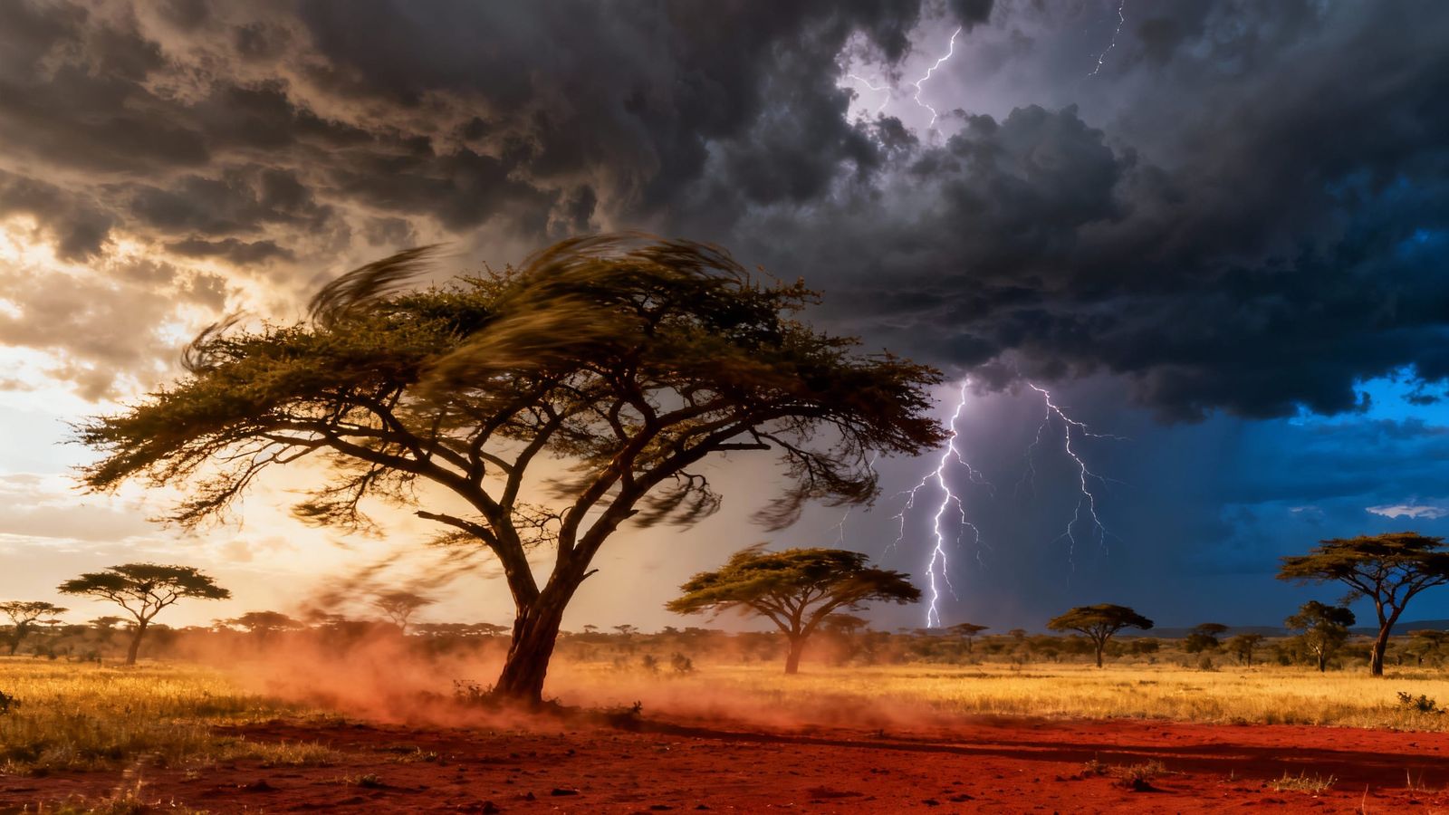 Dramatic Storms Over African Landscapes