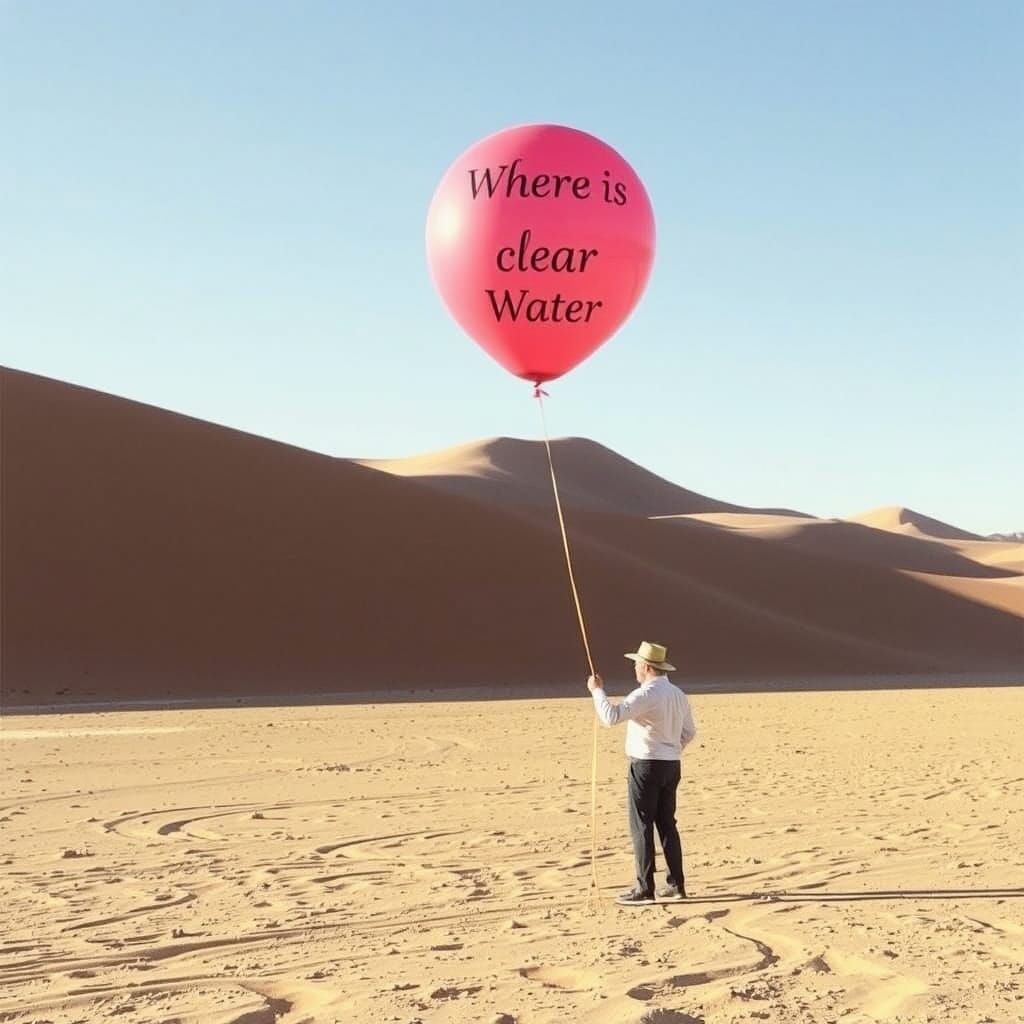 Westerner Seeks Water in Vast Dry Desert