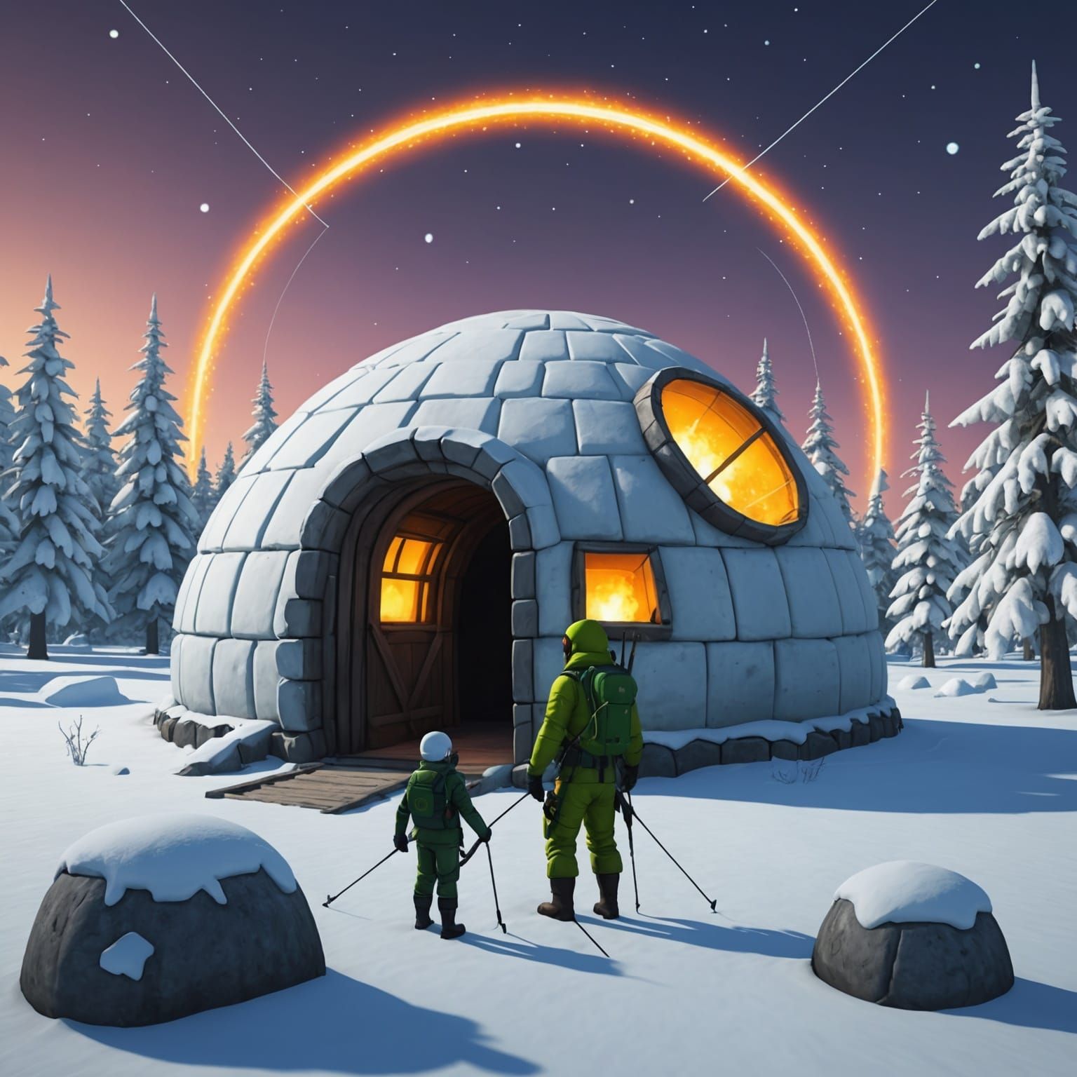 Radioactive Archer Guarding a Lovely Igloo