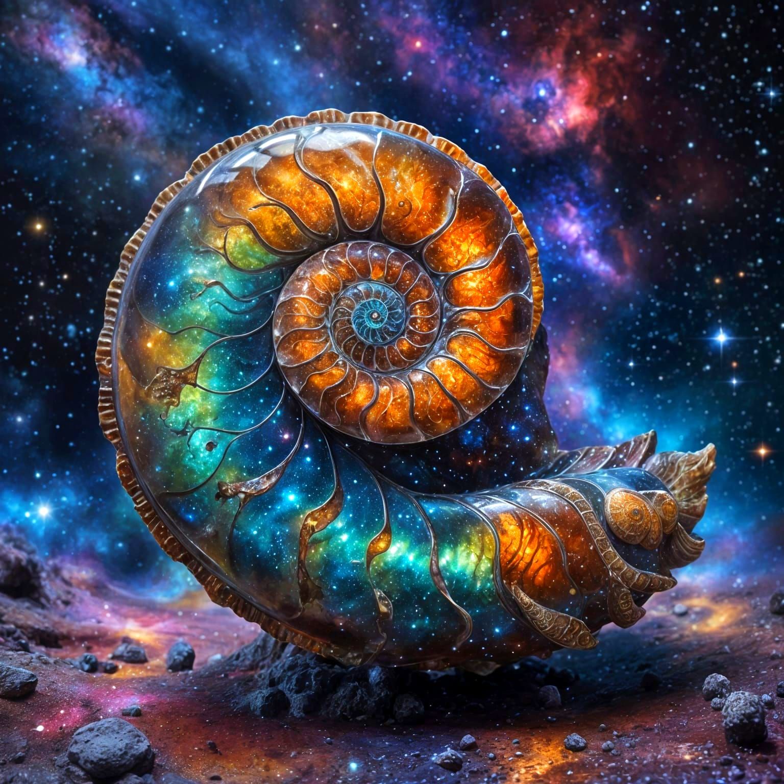 Ammonite - Fractal in Nature
