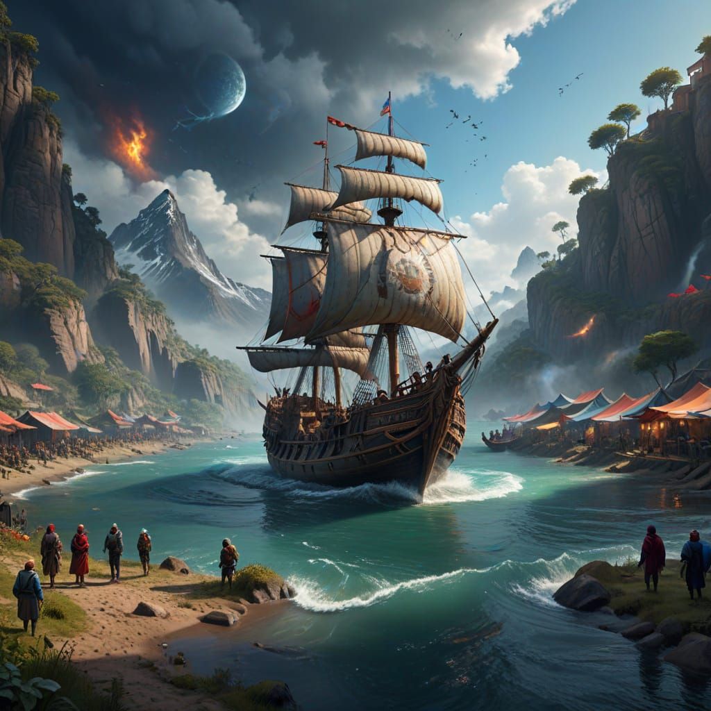 World Refugee Day Matte Painting in Deep Color