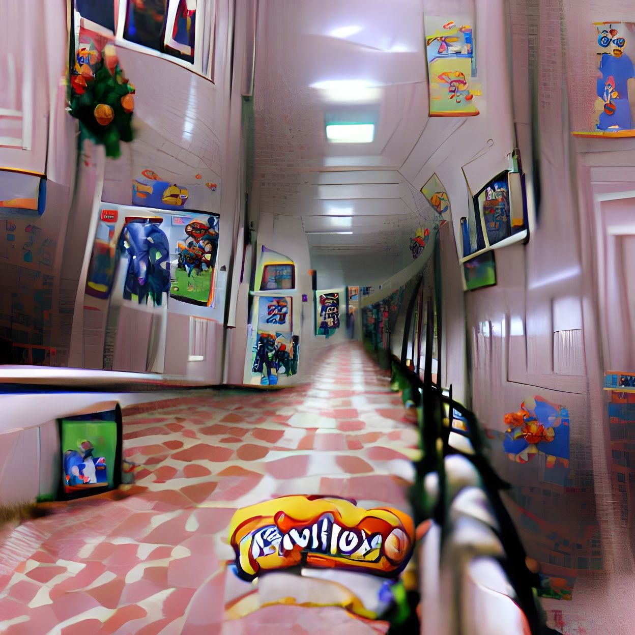 Nostalgic Hallway Evokes Childhood Memories