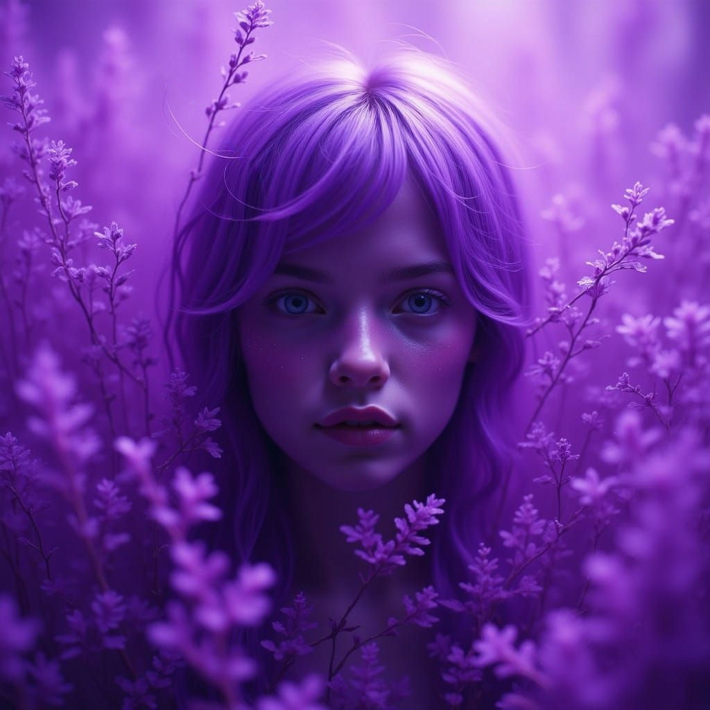 Abstract Purple Hues: A Vibrant Color Spectrum