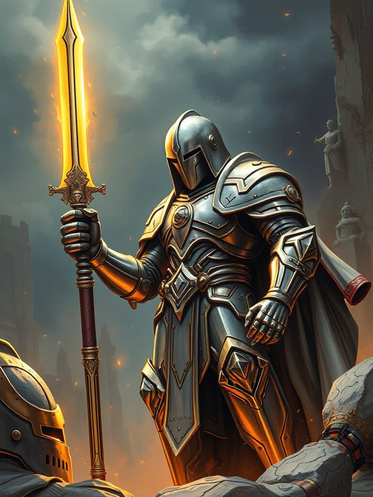 Warforged in Art Nouveau Style