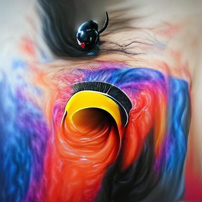 Dramatic Black Hole Visualized in Deep Space