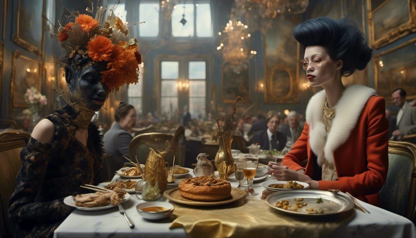 Abstract Gold Blending Cycles in Magical Realism