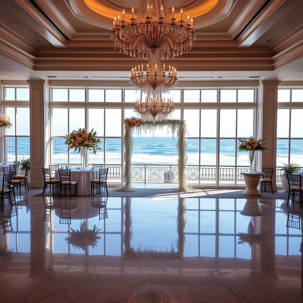 Elegant Oceanfront Wedding Venue in Romantic Style