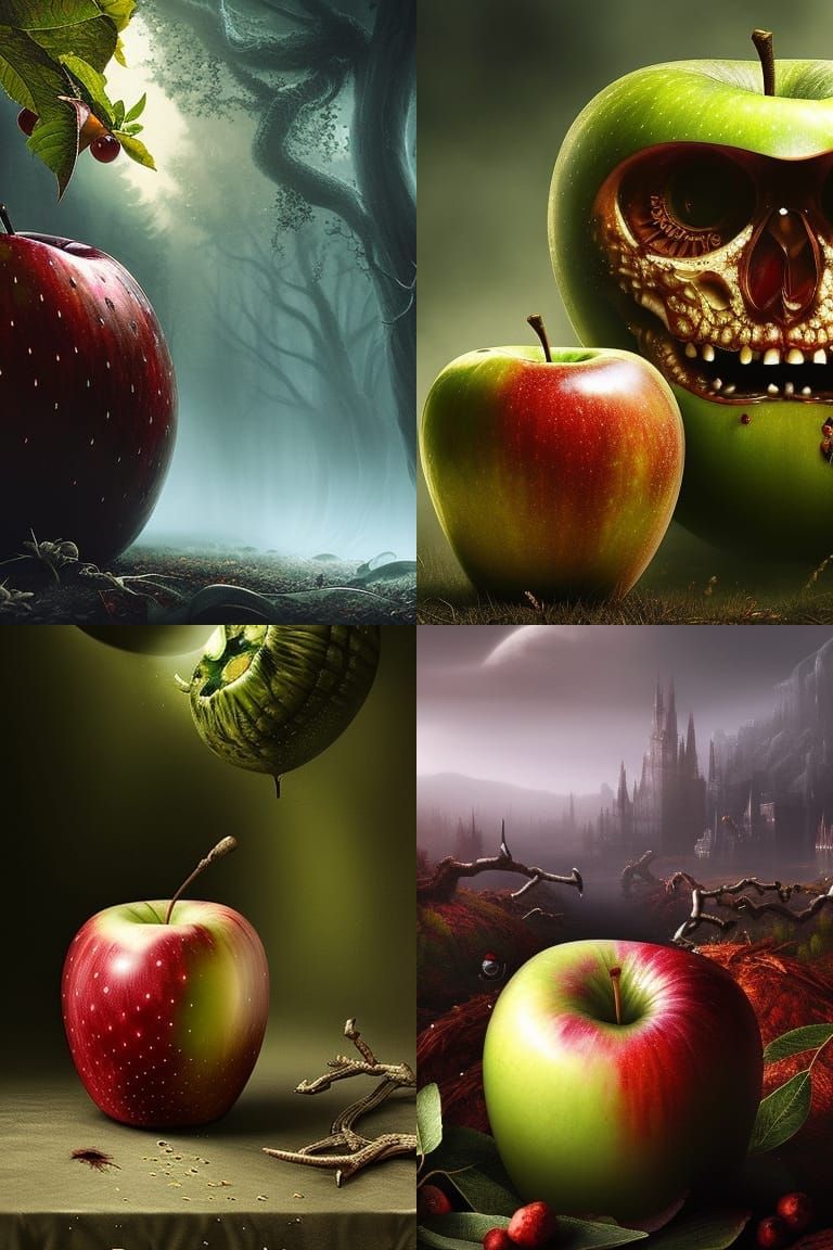 Sinister Temptation: The Apple in Dark Fantasy Art