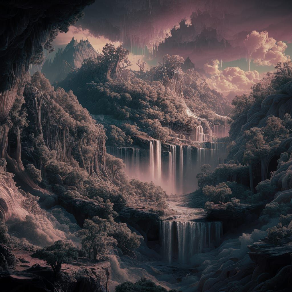 Fantasy Landscape Matte Painting in Unreal Engine