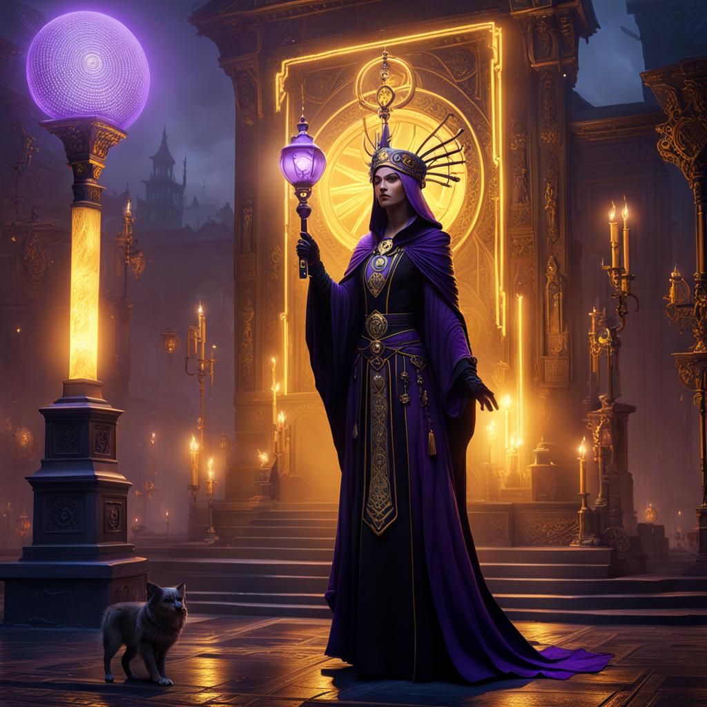 Hekate at Crossroads: Dark Fantasy Concept Art