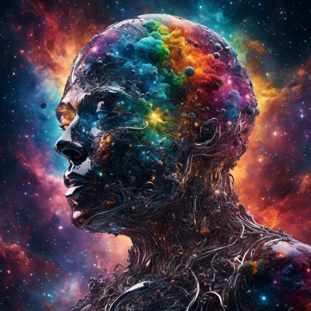 Rainbow Glass Golem of Memories and Starlight