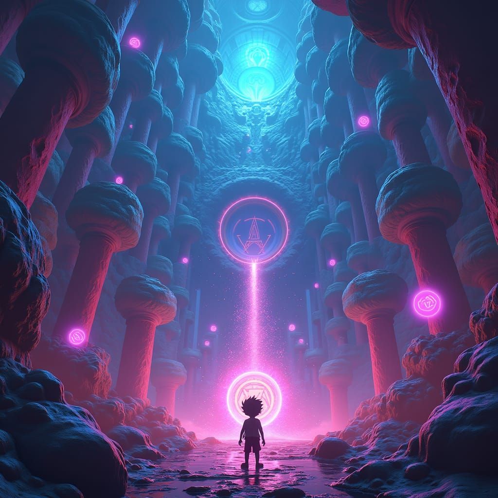 Bill Cipher's Weirdmageddon: A Mystical Digital Painting