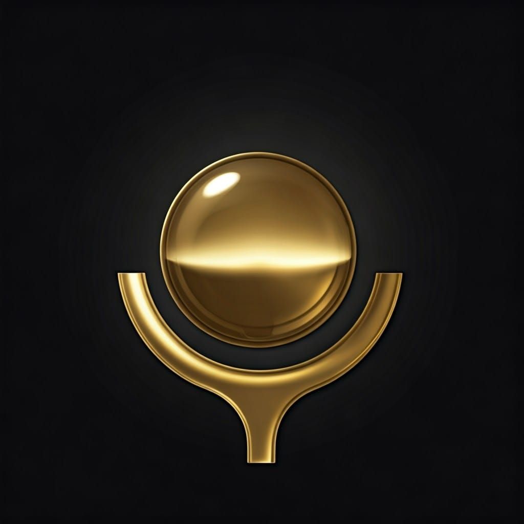 Elegant Gold Logo with Minimalist Design