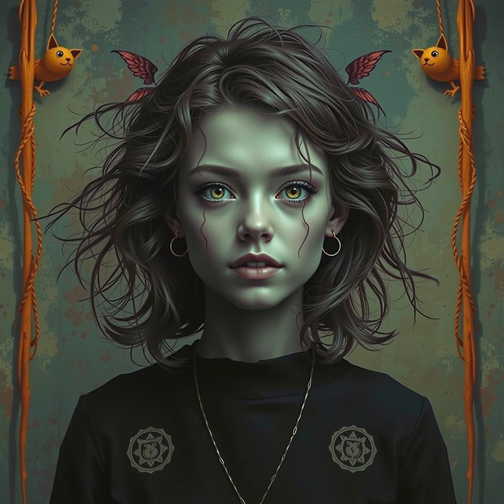 Hyperrealistic Enigma in Photorealistic Detail