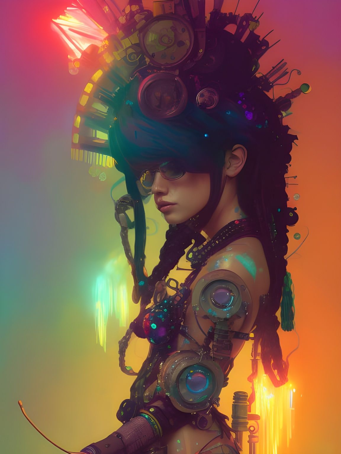 Steam Punk Rainbow Rock