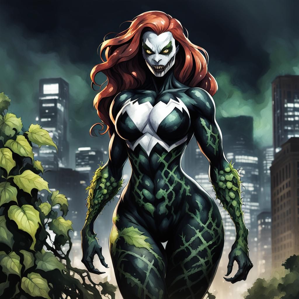 Poison Ivy + Venom Symbiote