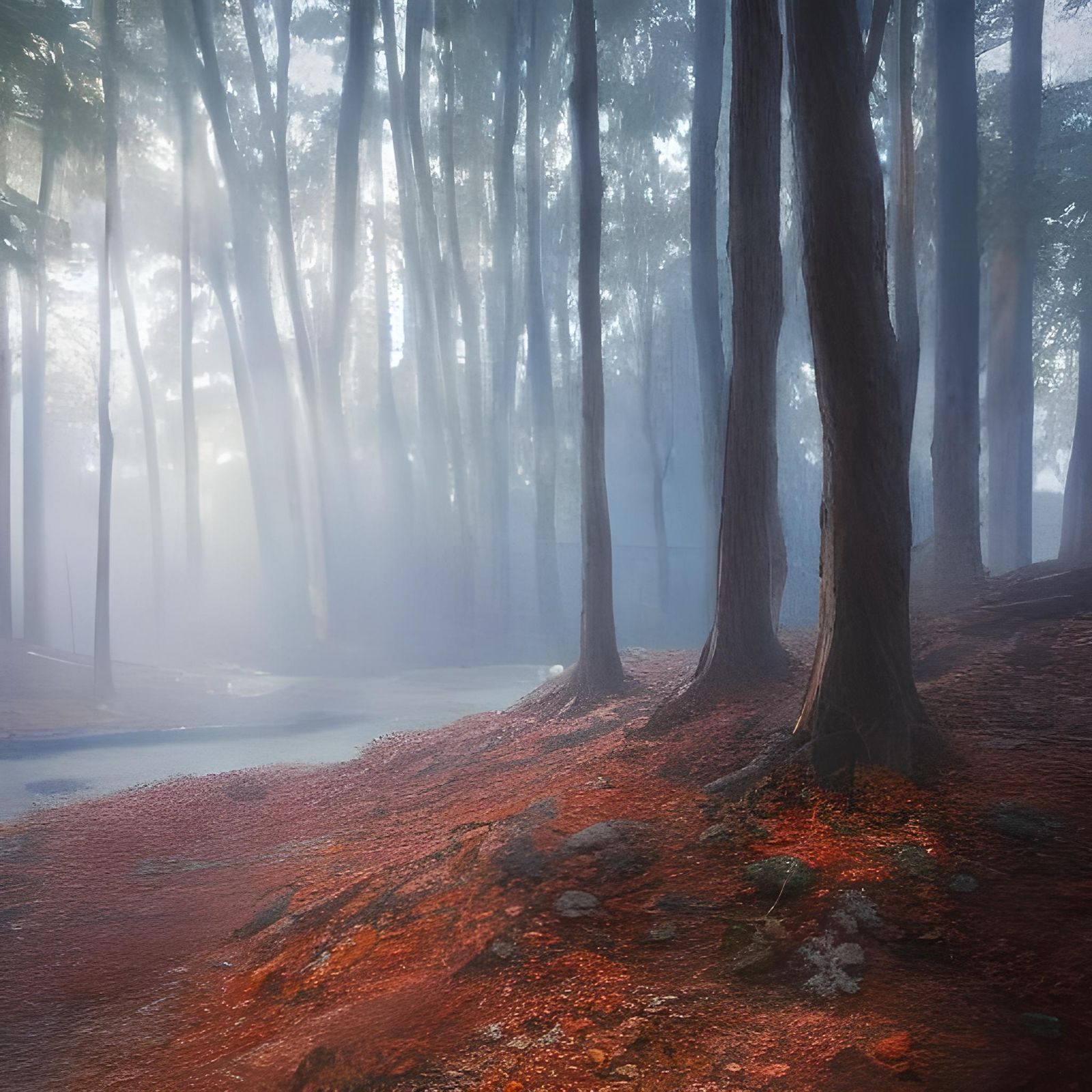 Sunlit Forest with Cinematic Camera Movement
