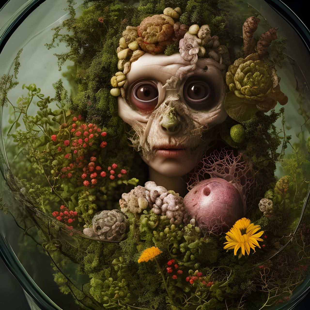 Terrarium of Eyes: Hyperrealistic Horror Photography