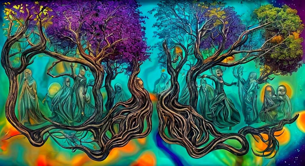 Transparent Ghosts in a Graffiti Style