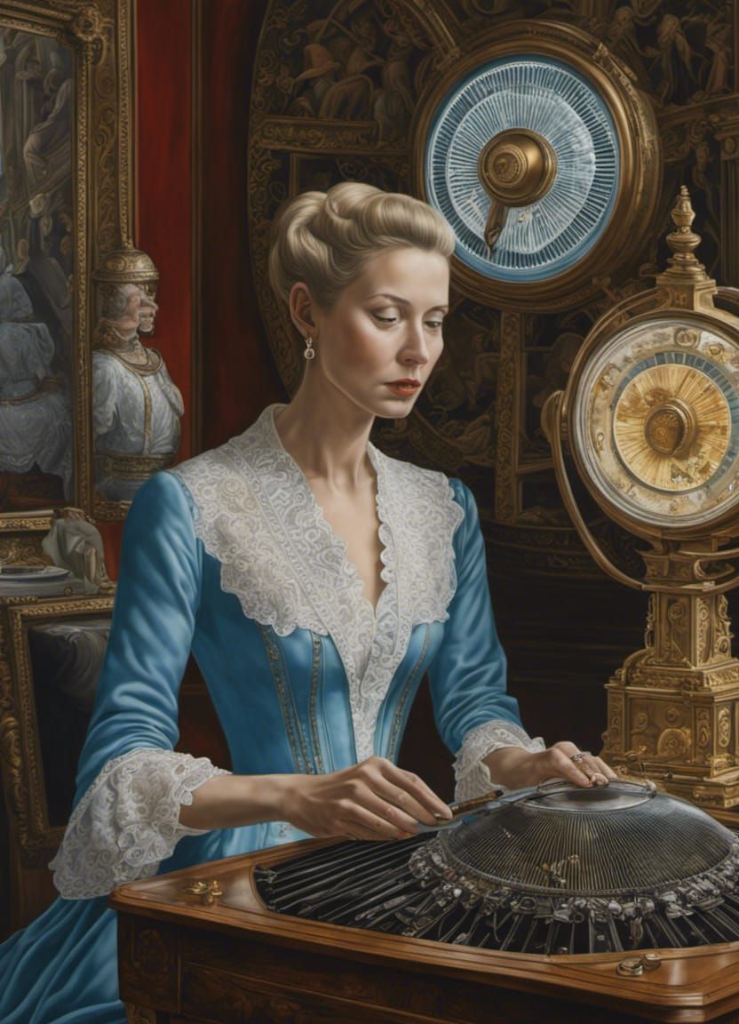 fixing air conditioner in her workshop