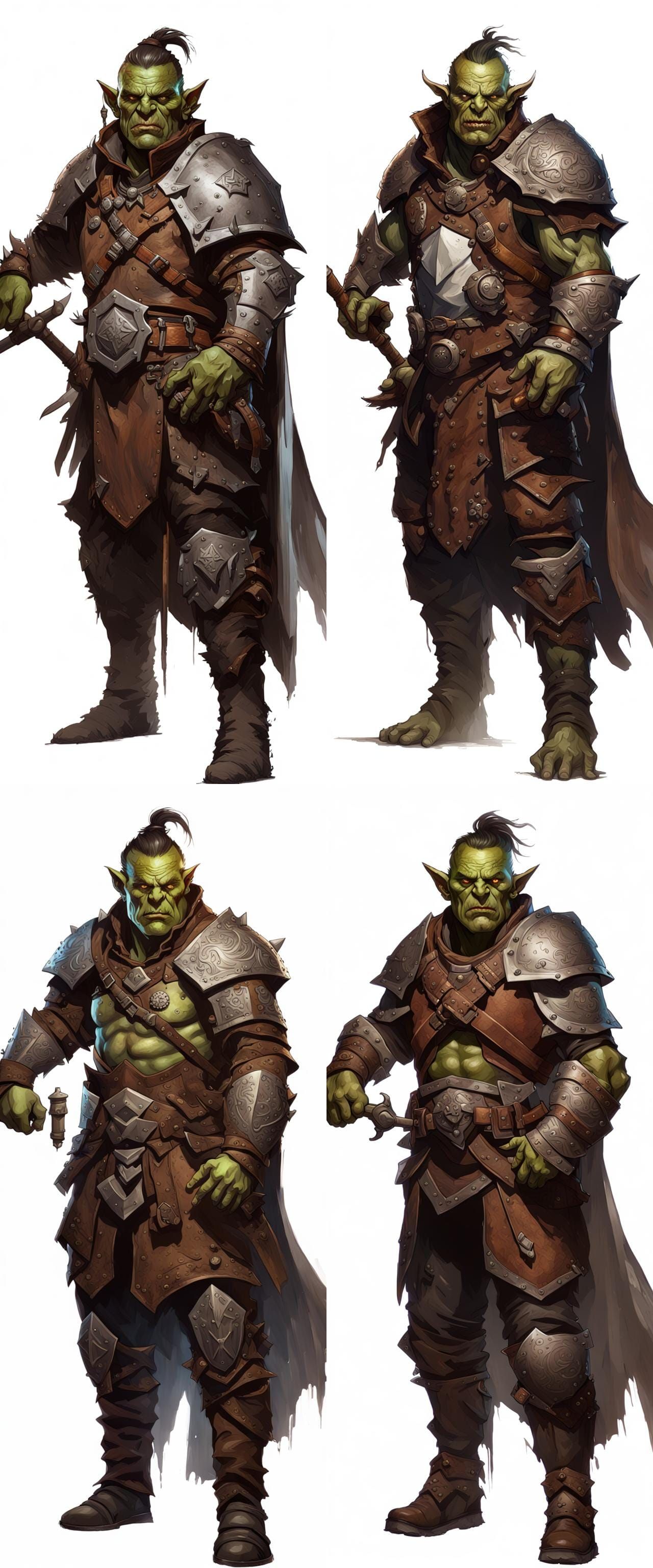 Orc Commander in Dark Fantasy Style