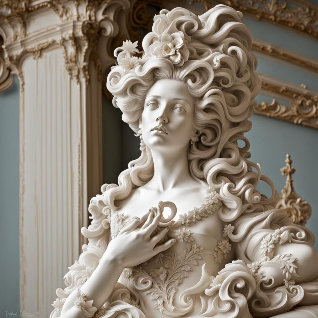 Rococo Style Royalty Sculpture