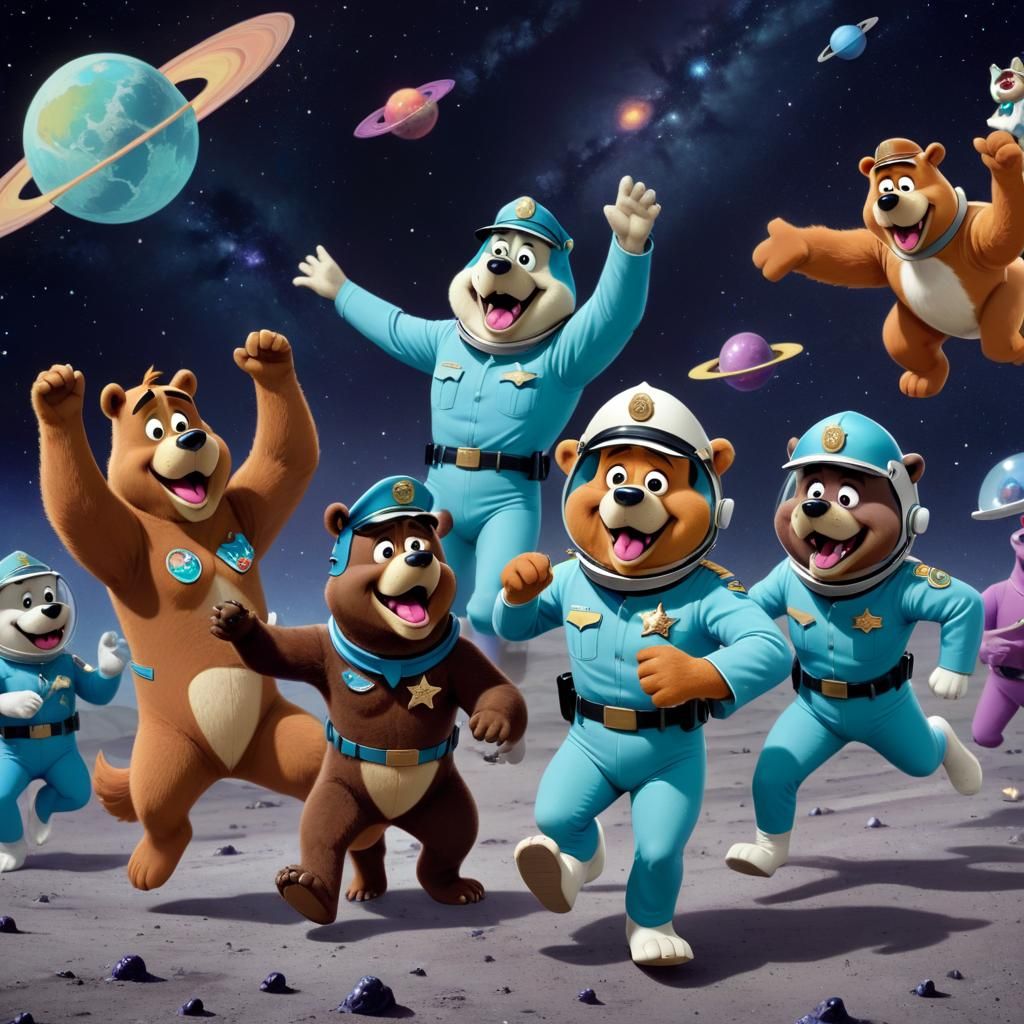 Space Bears intergalactic police officers
