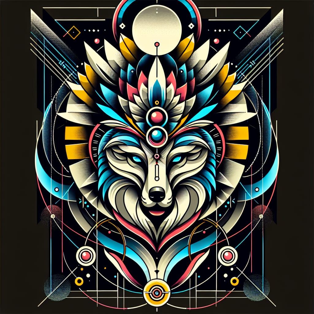 Sacred native healer wolf protection energy