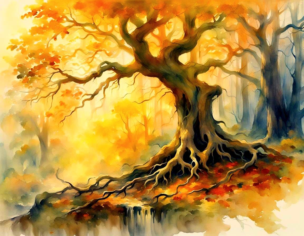 Elegant Watercolor Painting