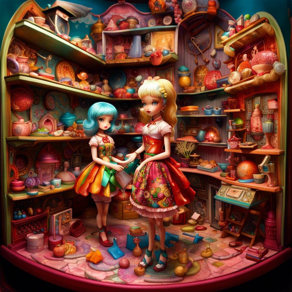 Fantasycore Polly Pocket Candy Shop in Samsarapunk Style