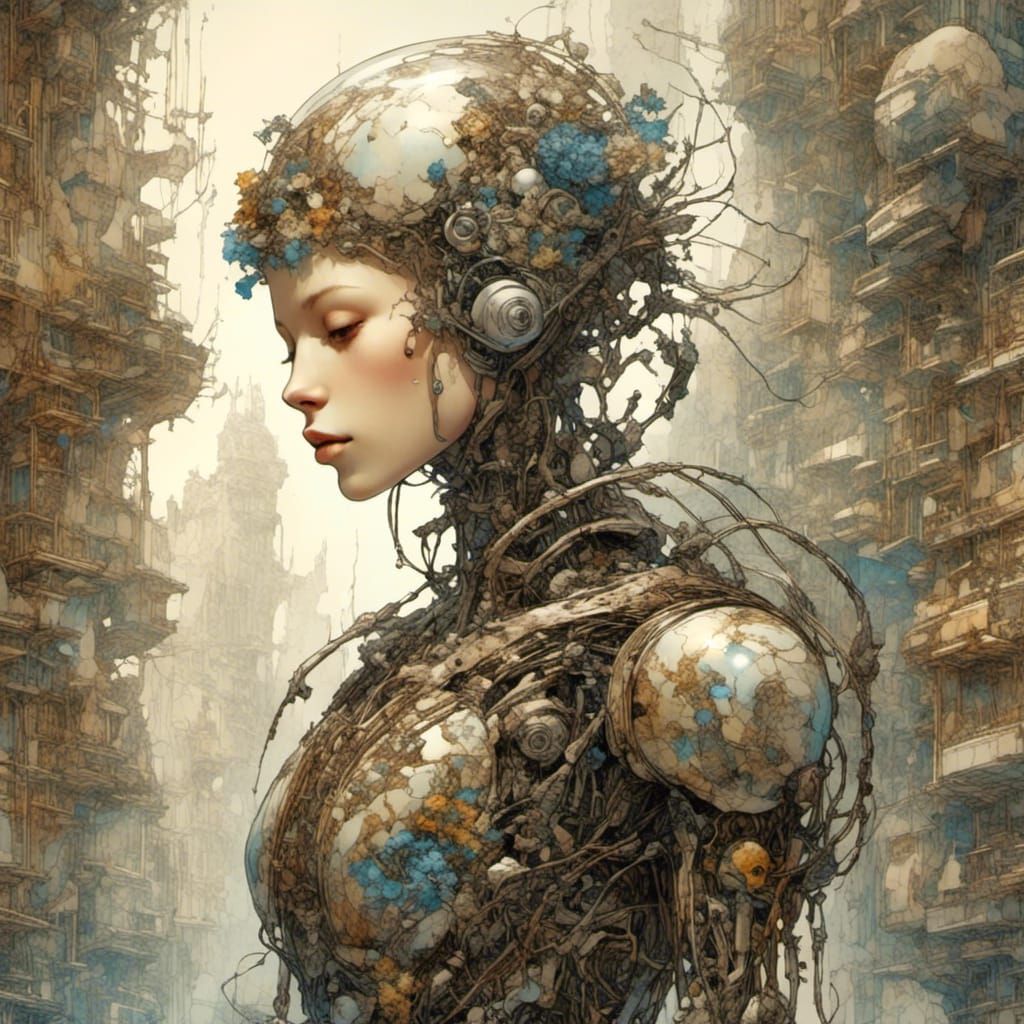 Maximalist Cyborg Android: Advanced Technology