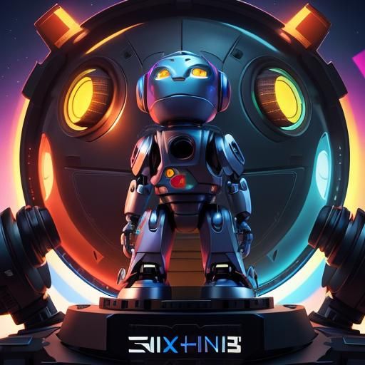 Thinking Robot: Pixar-Style 3D Digital Art