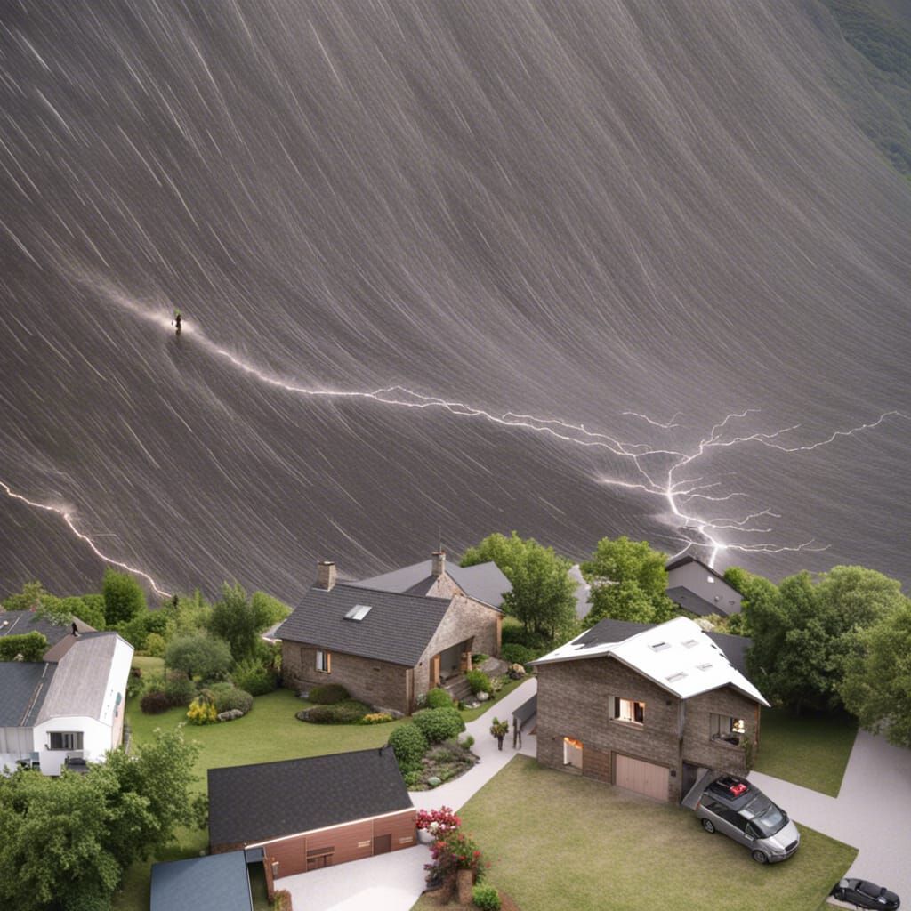 Extreme Tornado Destroys Houses