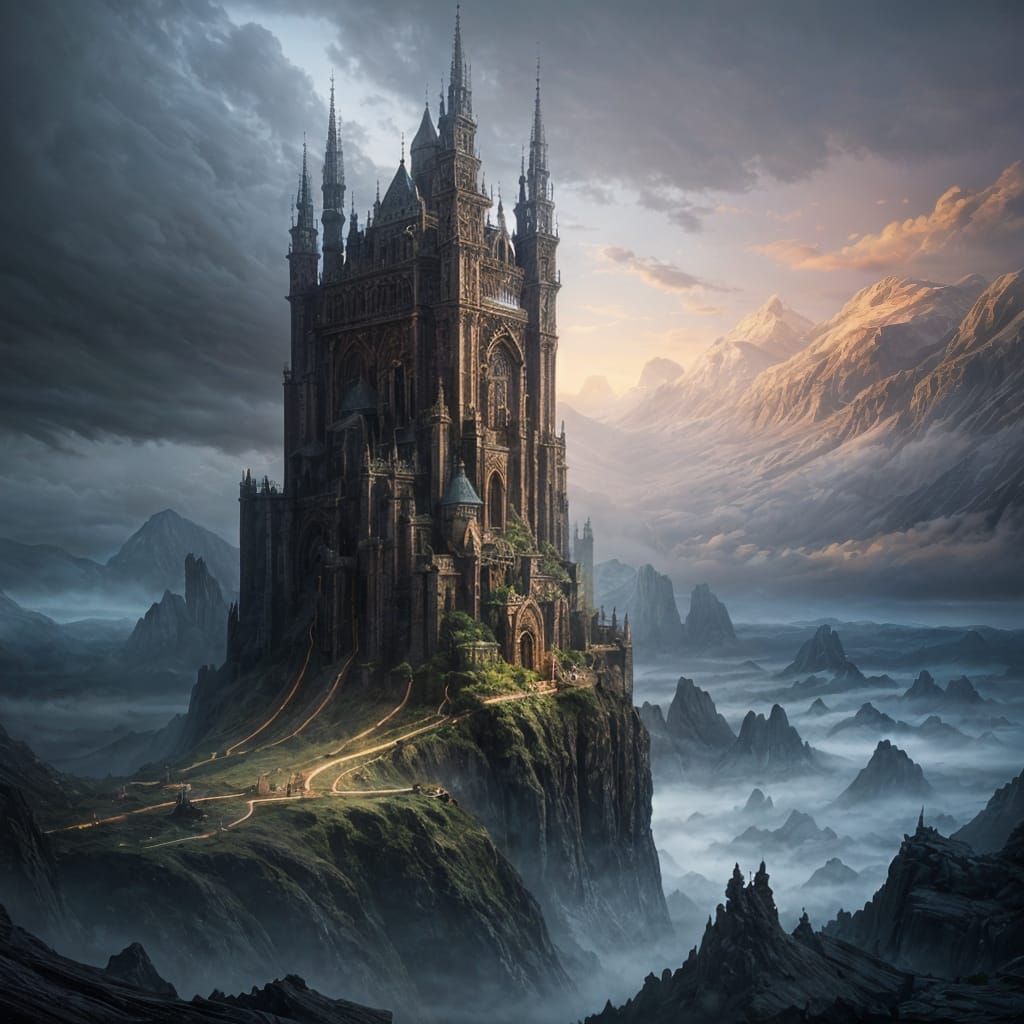 Dramatic Digital Painting of a Surreal Landscape