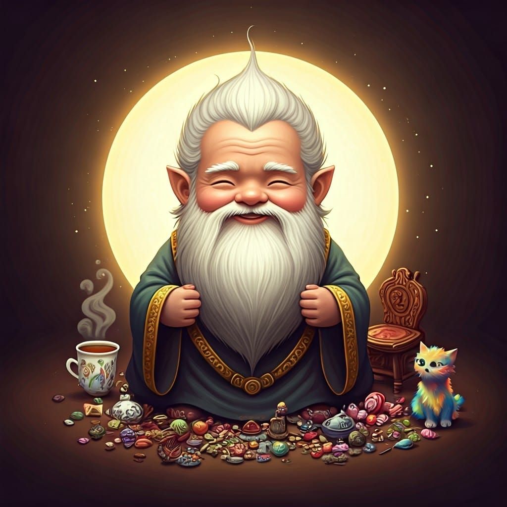 The God of Small Things in Fairy-Tale Illustration Style