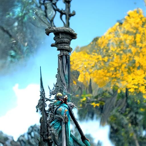 High Elf Male at Marble Gate: Fantasy Art