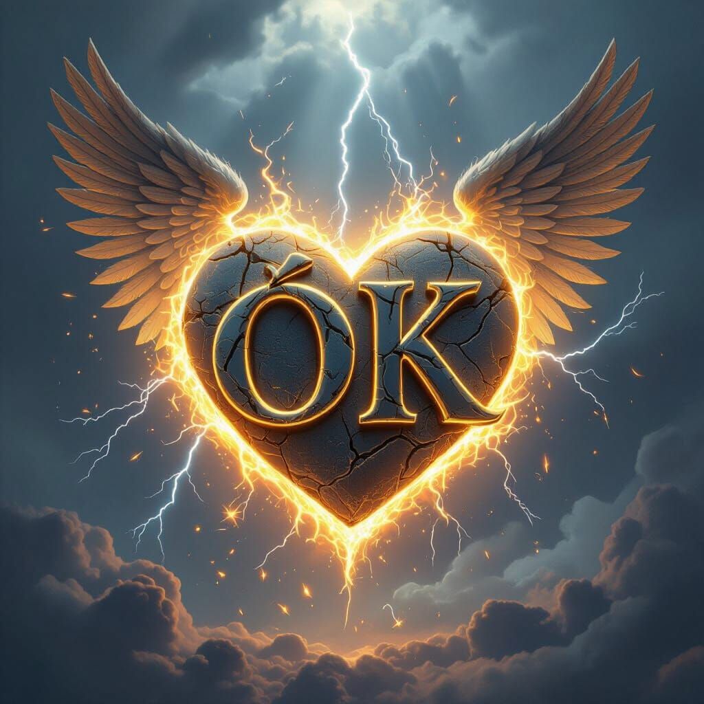 Ornate Logo with Intertwined Letters in Fantasy Style